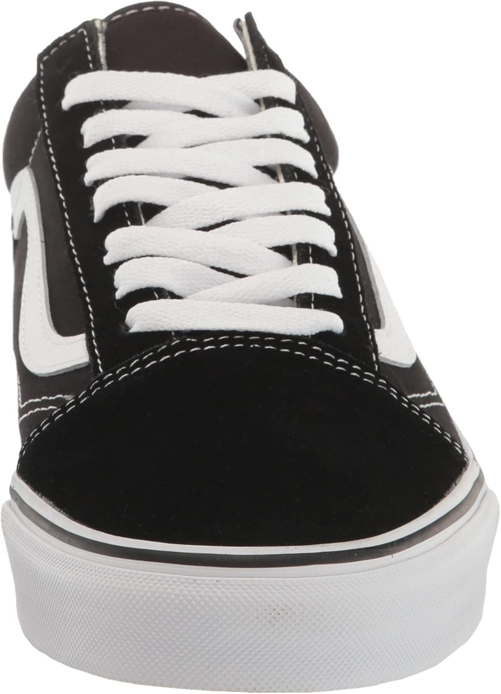 Vans Unisex Old Skool Classic Suede/Canvas Shoes, Black/White, 10.5 US Men W604