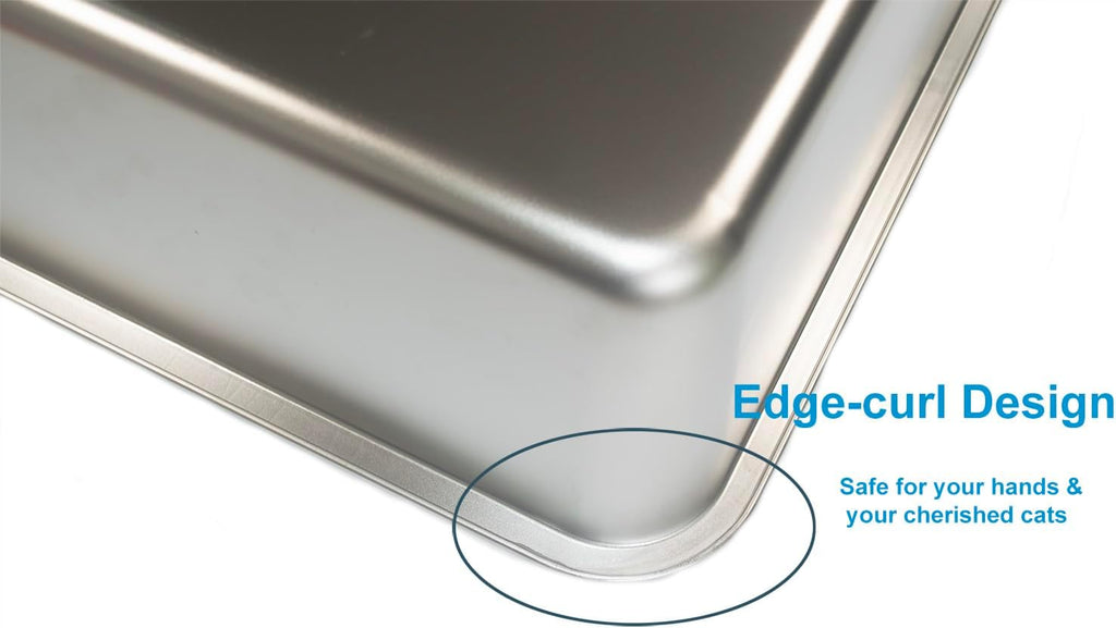 Stainless Steel Litter Box for Cat or Rabbit, Extra Large, Easy to Clean S218943