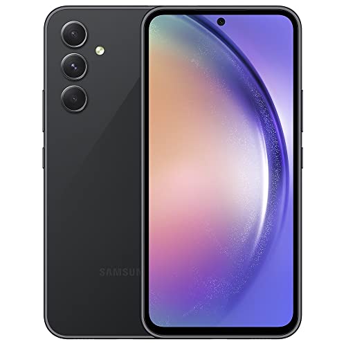 SAMSUNG Galaxy A54 5G (128GB, 6GB) 6.4" 120Hz AMOLED, 50MP 4K Triple Camera, 5G / 4G Volte (International Model Fully Unlocked for AT&T, T-Mobile, Verizon, Global) A546U1 (w/ 25W Charger Cube, Black)