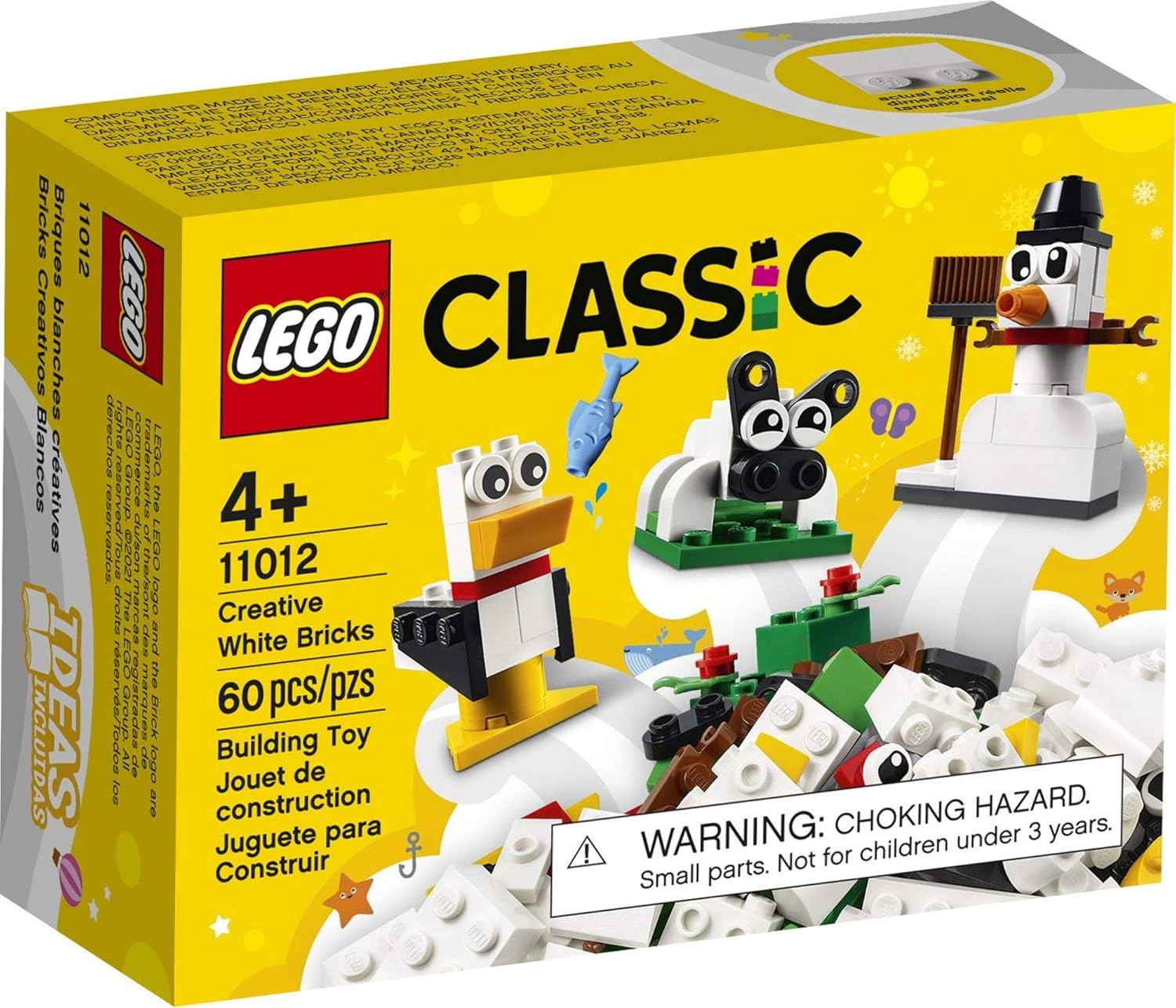 LEGO Classic Creative White Bricks 11012 Building Kit, 60 Pieces G21969