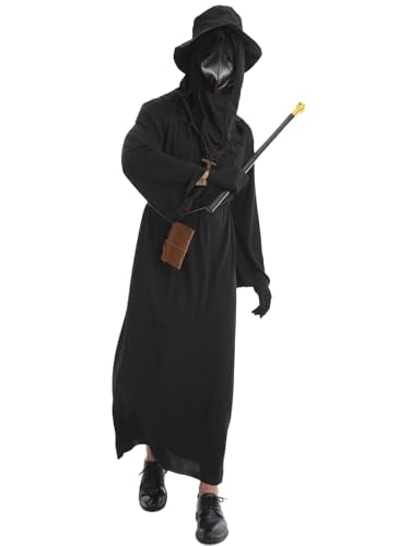 HAOSUN Plague Doctor Costume Set for Men Adults (M size) T518