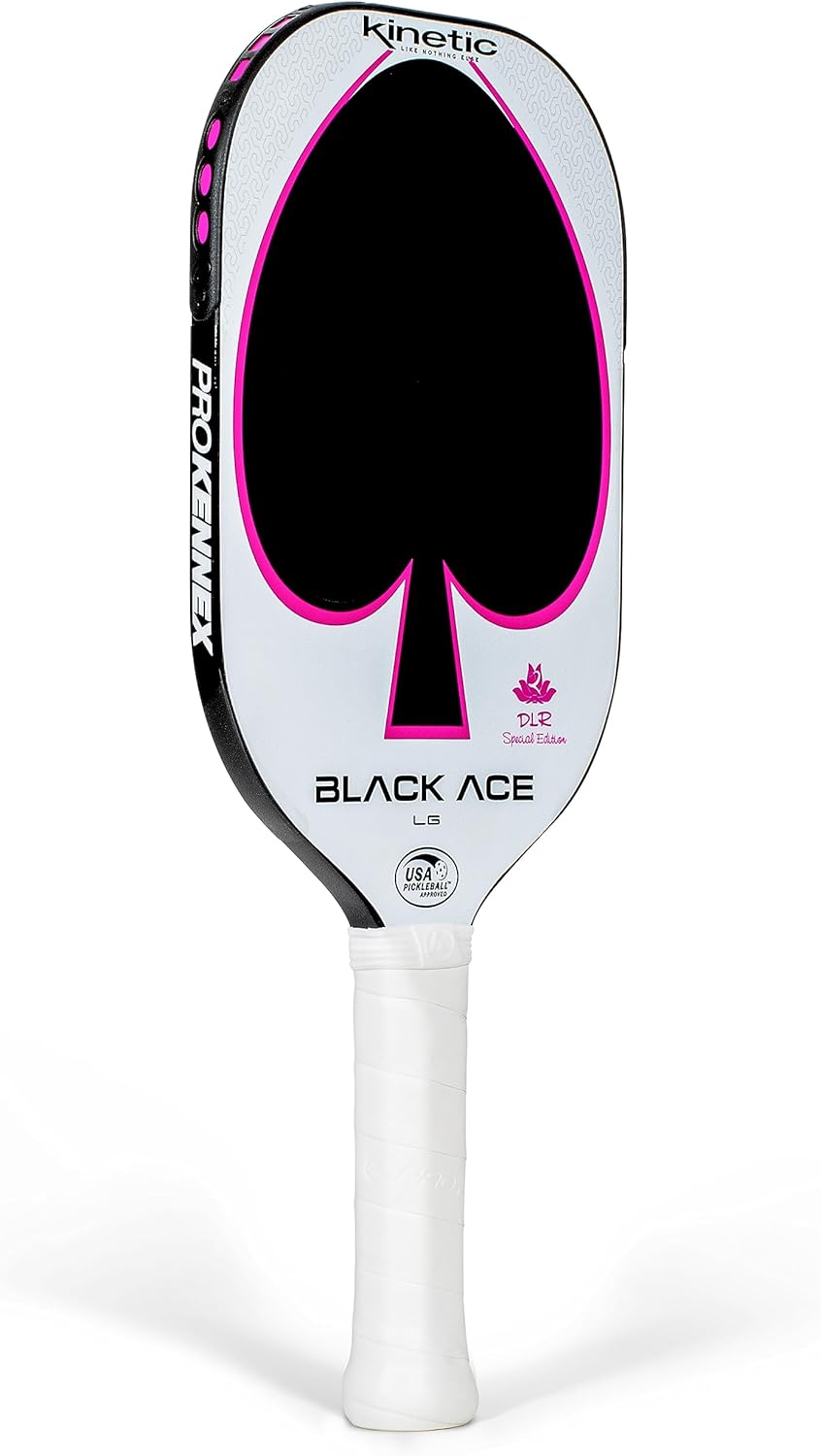 PROKENNEX Black Ace LG Pickleball Paddle with Carbon Fiber Face V3517