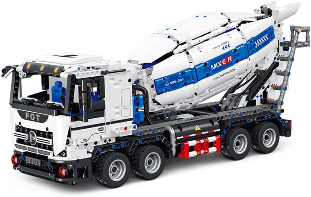 Technic Cement Tanker Truck Building Kit, Advanced Truck Building Blocks Set (Dynamic Version/2432PCS)
