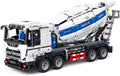 Technic Cement Tanker Truck Building Kit, Advanced Truck Building Blocks Set (Dynamic Version/2432PCS)