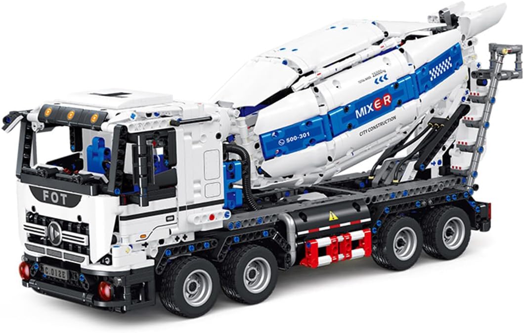 Technic Cement Tanker Truck Building Kit, Advanced Truck Building Blocks Set (Dynamic Version/2432PCS)