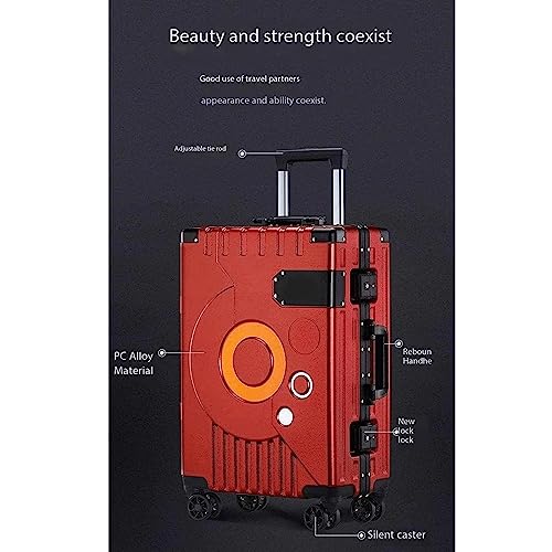PANKERS Portable Suitcase Aluminum Frame Luggage with TSA Lock, 22 inches R103