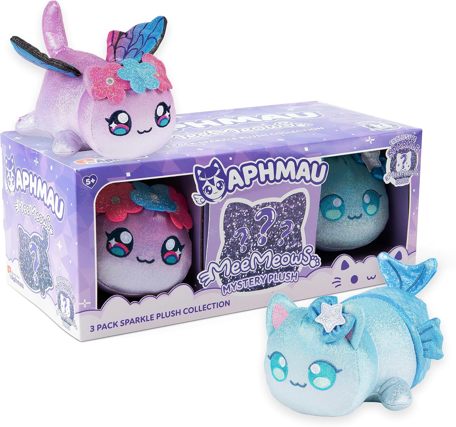 Aphmau MeeMeow Plush Sparkle Collection 3-Pack O69231