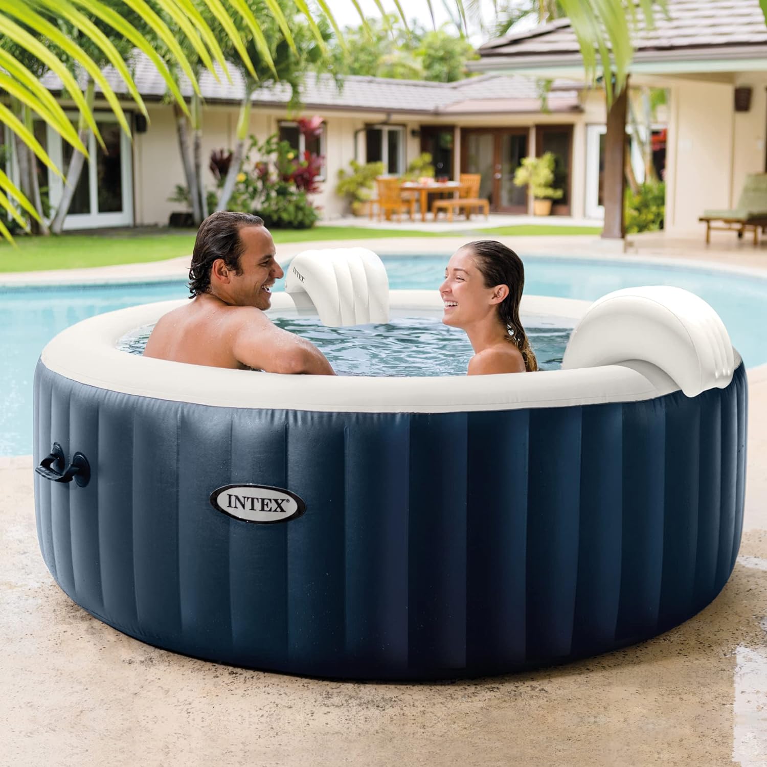 Intex PureSpa Plus Portable Inflatable Hot Tub with Bubble Jet Spa, 85 x 28 inches Z6529