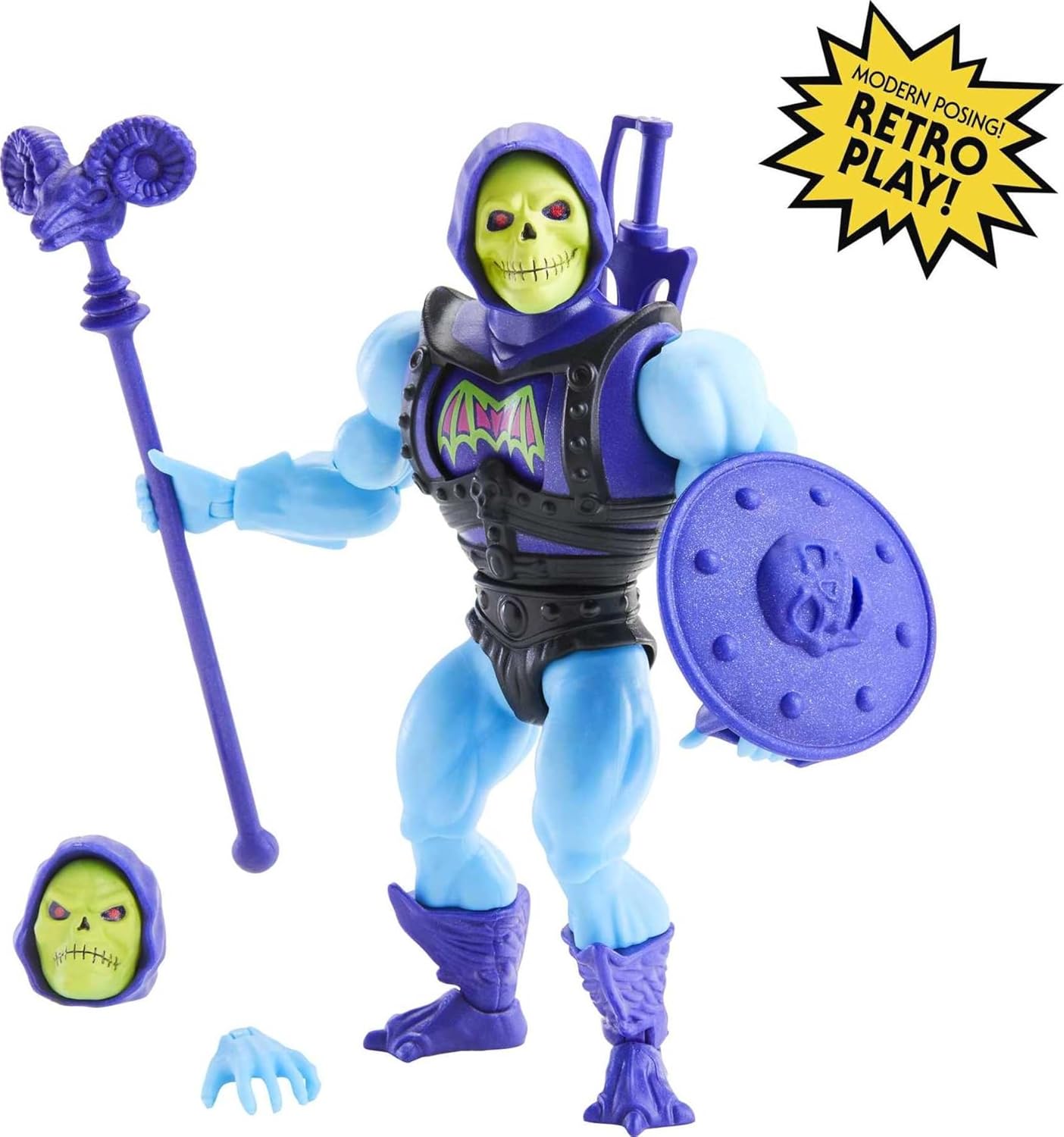 Masters of the Universe Origins Deluxe Skeletor Action Figure, 5.5-in V578