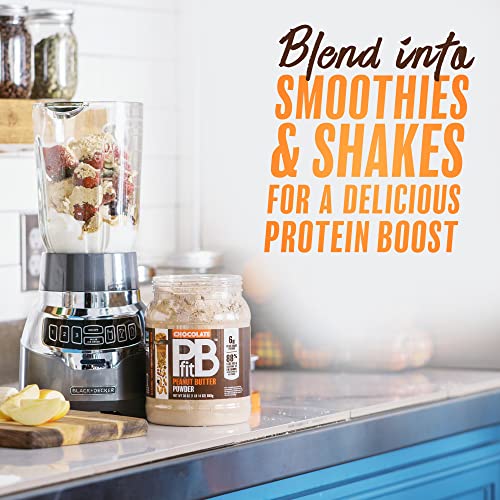 PBfit All-Natural Chocolate Peanut Butter Powder, Extra Chocolatey, 30 oz. B9577