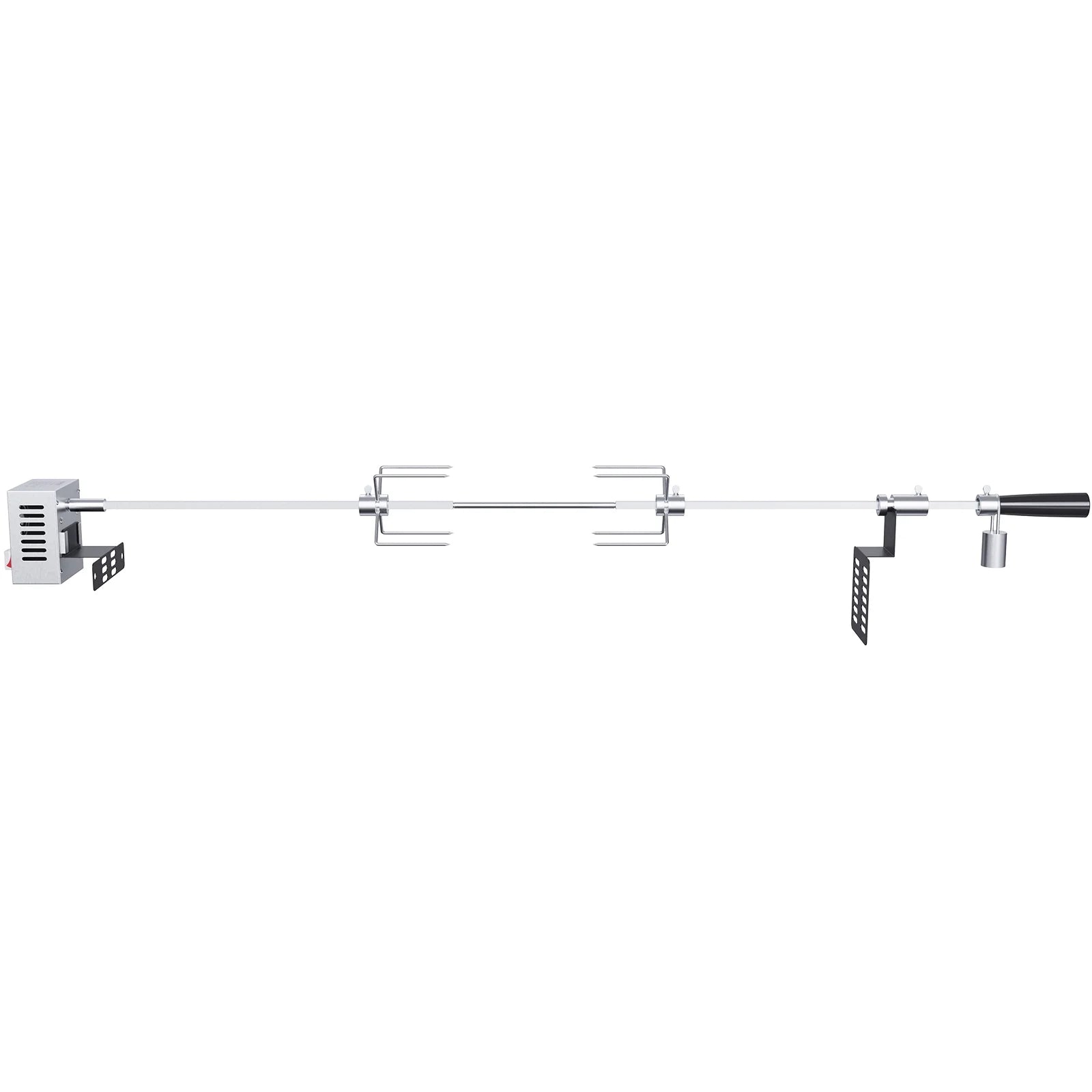 SKYSHALO Universal Grill Rotisserie Kit BBQ Roaster Spit Rod Motor L413286