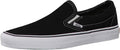 VANS, Classic Slip-On Sneakers (Black, 10 Women/8.5 Men)