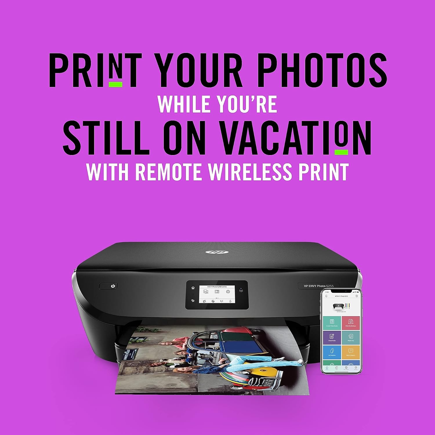 HP ENVY Photo 6255 Wireless All-in-One Color Printer (K7G18A) F971218