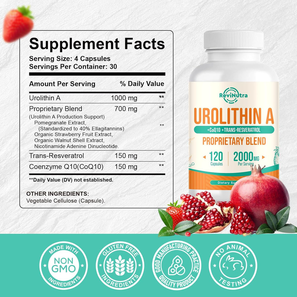 Urolithin A Supplement 2000MG, 120 Capsules B729906