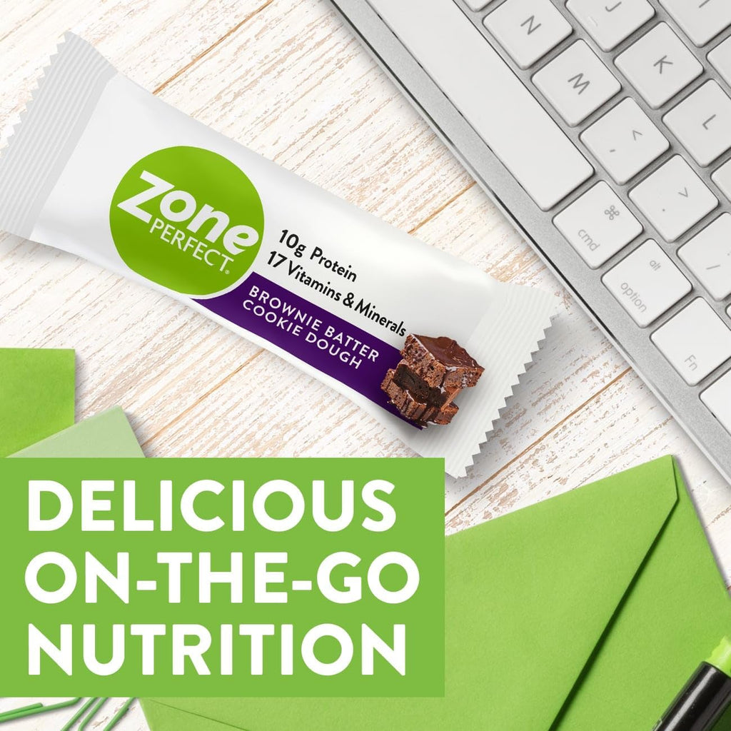 ZonePerfect Protein Bars, 11g Protein, Brownie Batter Cookie Dough, 10 Count K64636