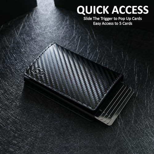 RFID Wallet for Men with Money Clip - PU Leather Credit Card Holder V8179