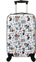 Disney Mickey Mouse and Minnie Mouse 20 White Carry-On Luggage with Rolling Wheels