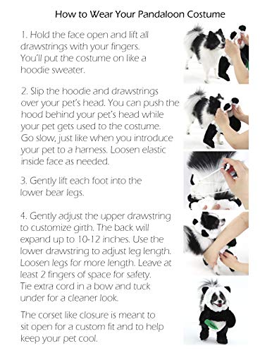 Pandaloon Dog Halloween Costume with Arms for Small and Medium Dogs and Cats A540