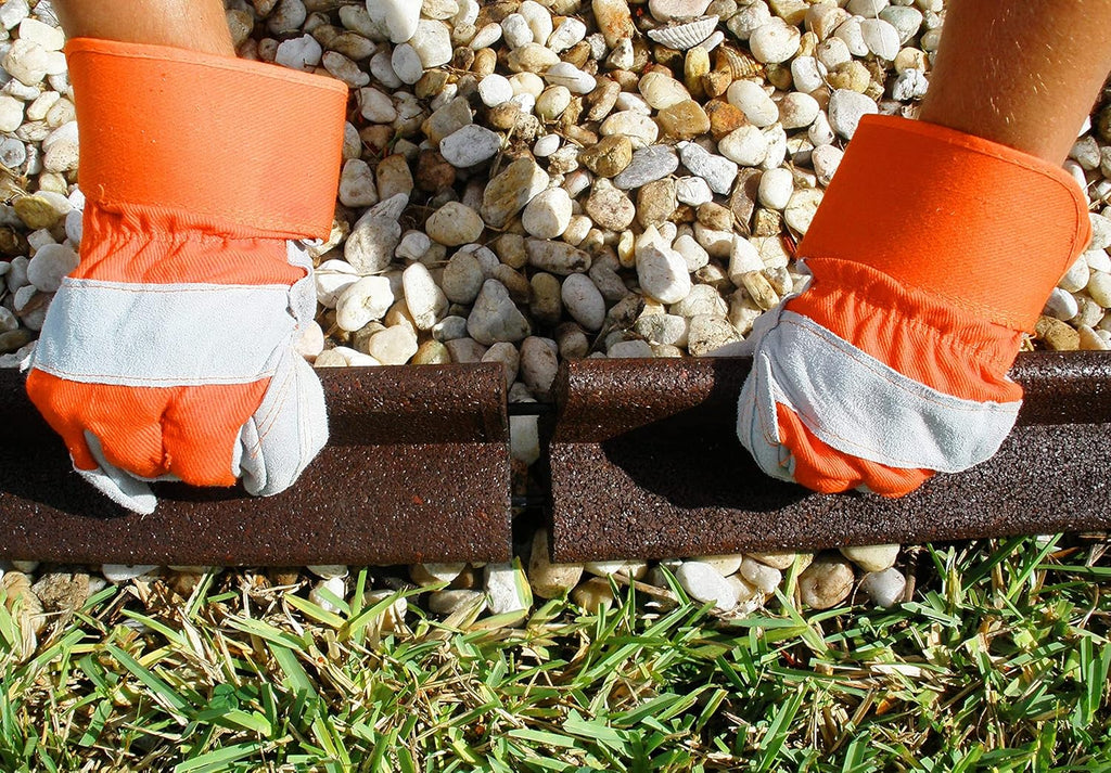 Recycled Rubber Lawn Edging 4ft (6pc Box) B98460