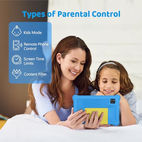 Kids Tablet 7 inch Android 12 2GB 32GB with Parent Controls and Shockproof Case - Pink F53787