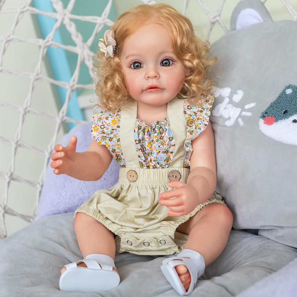 iCradle Reborn Baby Doll 22 Inch Realistic Silicone Girl Doll C42952