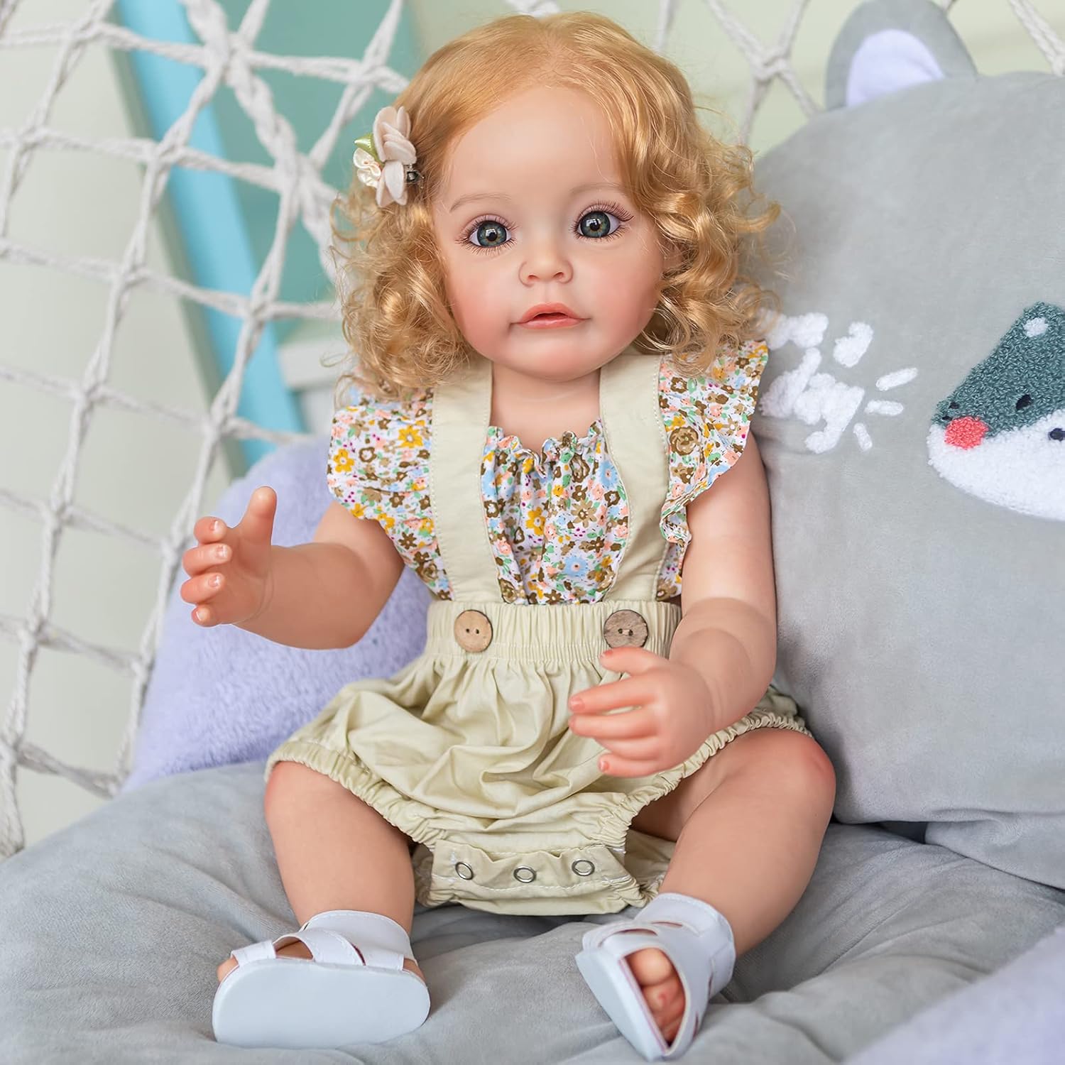 iCradle Reborn Baby Doll 22 Inch Realistic Silicone Girl Doll C42952