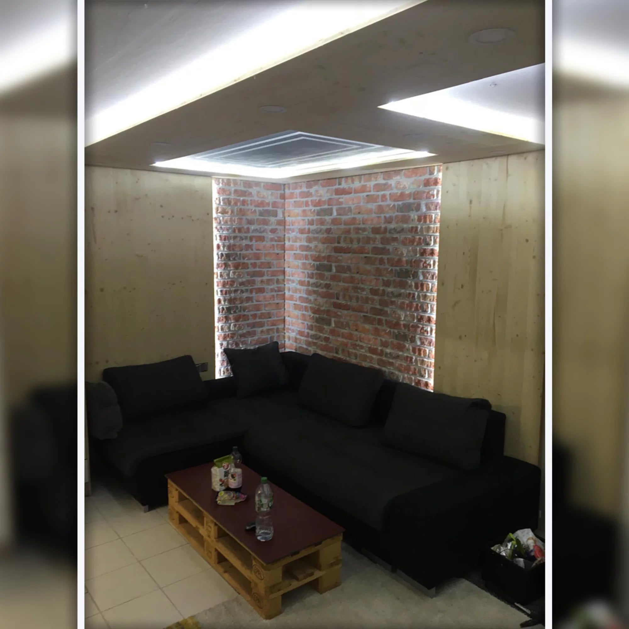 Dundee Deco 3D Wall Panels Brick Effect, Red Brown Stone Look, Set of 10, Covers 53 sq ft O55048
