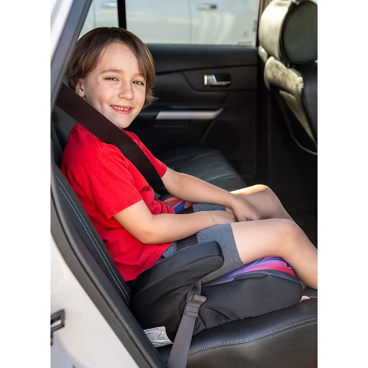 KidsEmbrace Marvel Avengers Spider-Man Backless Booster Car Seat, Red Blue Black I749257