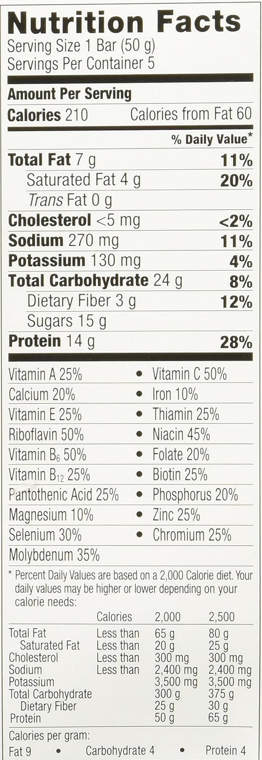 Zone Perfect Chocolate Peanut Butter Bars 5 Count, 2 Pack A21640
