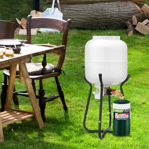 WADEO Propane Refill Adapter for 1lb Tank with Gauge and On-Off Valve J80251