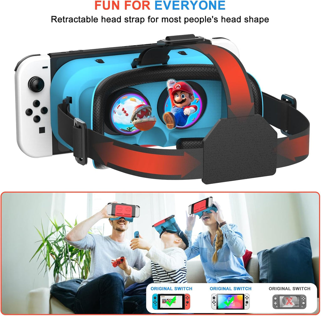 VR Headset for Nintendo Switch & Switch OLED with Adjustable Pupil Distance N13607