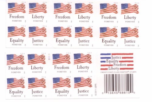 Forever Stamps "Four Flags" Booklet of 20 Stamps