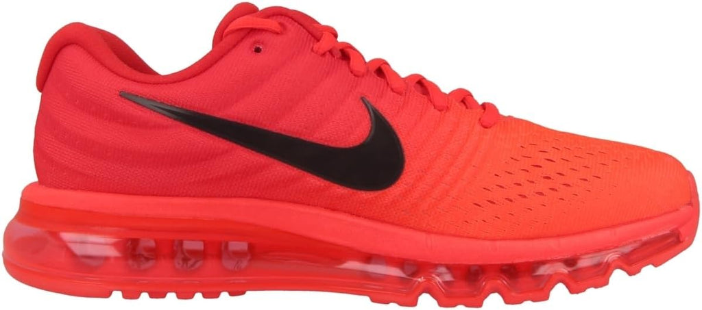Nike Men's Air Max 2017 Running Shoes, Bright Crimson/Black, Size 12 R315084