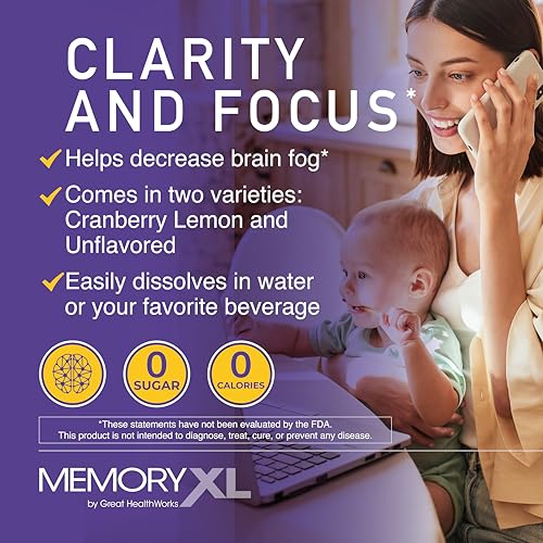 OmegaXL Joint Support Supplement 60 Count & MemoryXL Brain Supplement Cranberry Lemon 30 Pack B4440