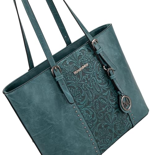 Montana West Tote Bag for Women Large Purse and Handbags Set Embossed 2Pcs F653521