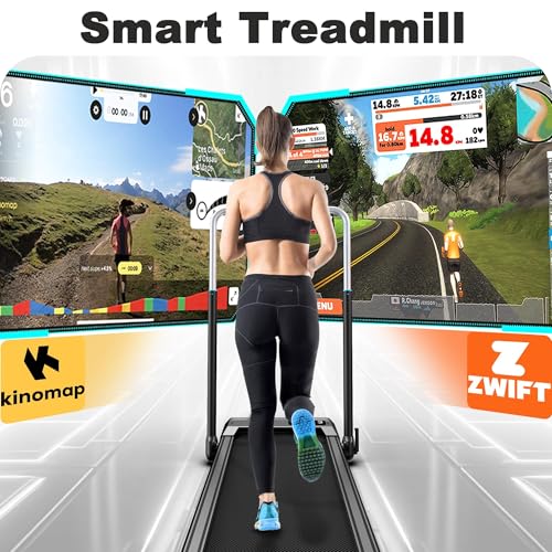 Walking Pad Under Desk Treadmill with Incline, Portable with App & Remote Control H7362