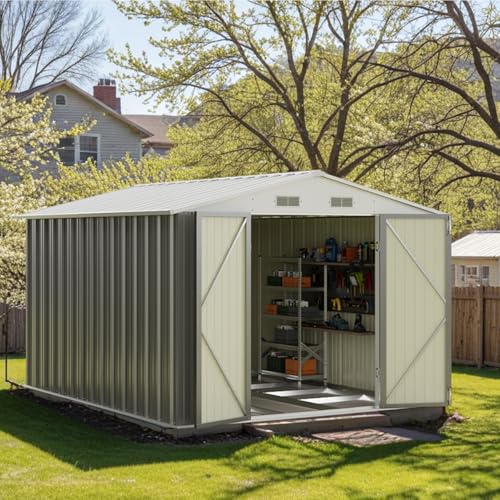 Patiowell 3 x 3 FT Outdoor Storage Shed with Sloping Roof, Grey F27529