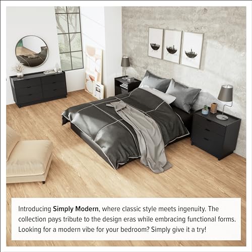 Prepac Rustic Ridge Farmhouse 6-Drawer Double Dresser, Brown X6434