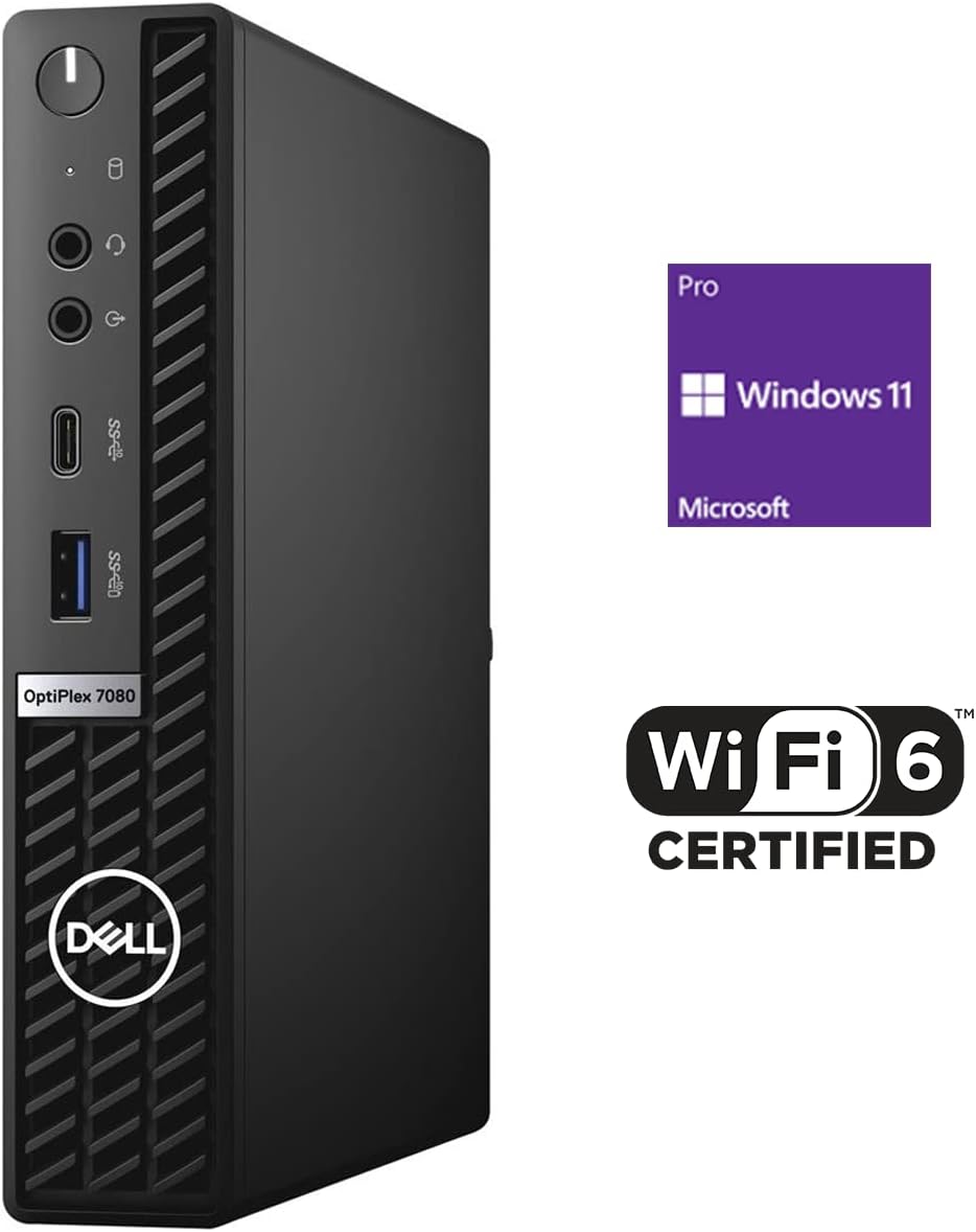 Dell OptiPlex 3080 Micro Desktop, Intel Core i5, 16GB RAM, 512GB SSD, Windows 10 Pro V788276