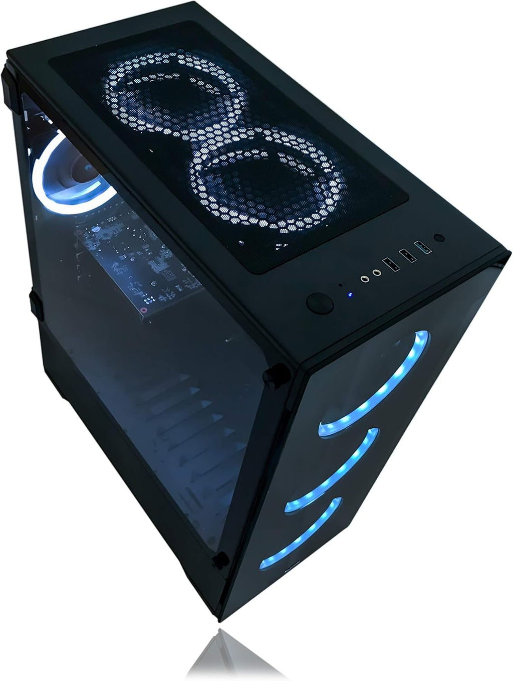 Alarco Gaming PC Desktop, Intel 3.70GHz, 16GB RAM, 512GB SSD, RX 580 8GB, Windows 11 Pro H2833