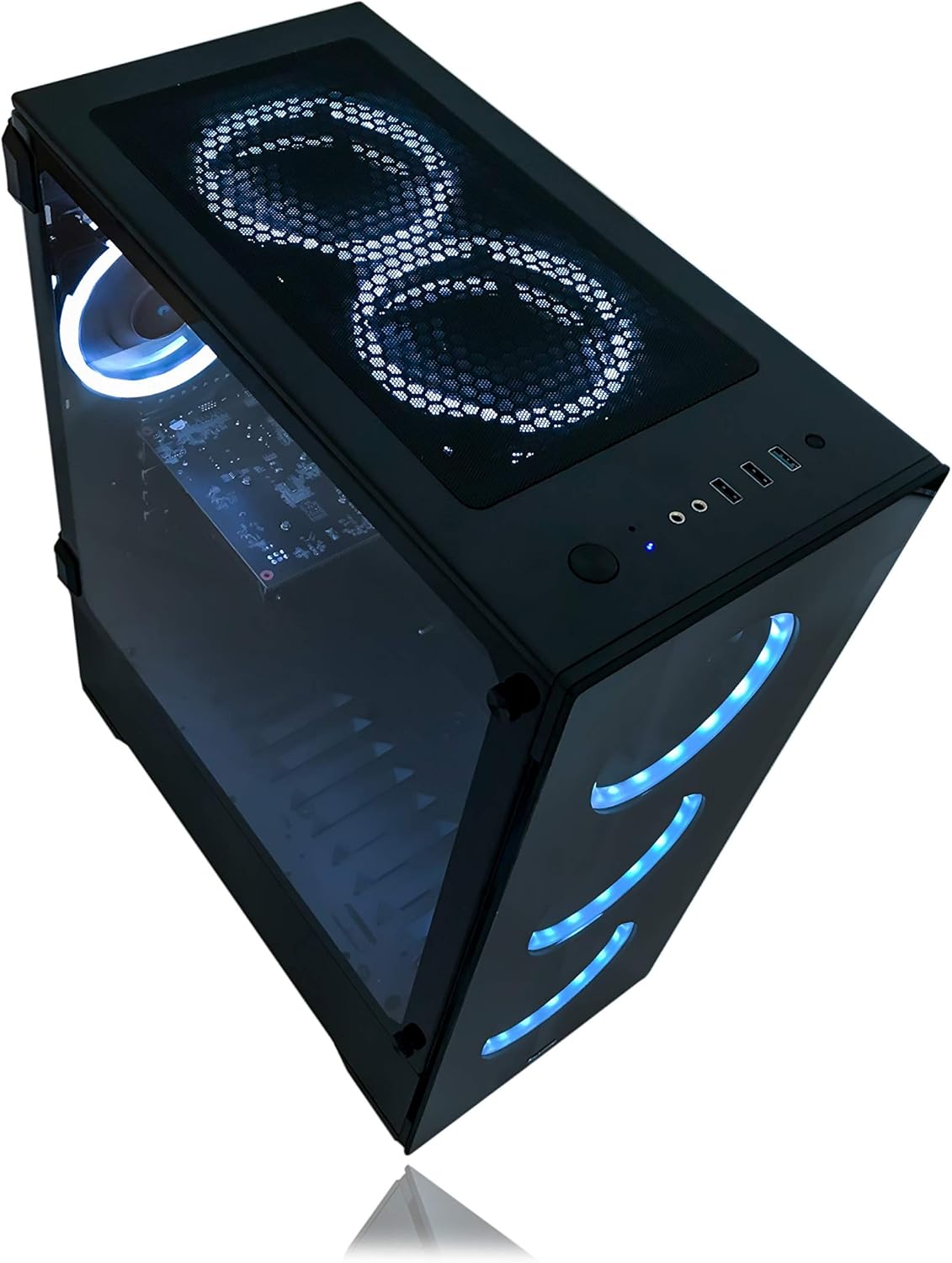 Alarco Gaming PC Desktop, Intel 3.70GHz, 16GB RAM, 512GB SSD, RX 580 8GB, Windows 11 Pro H2833