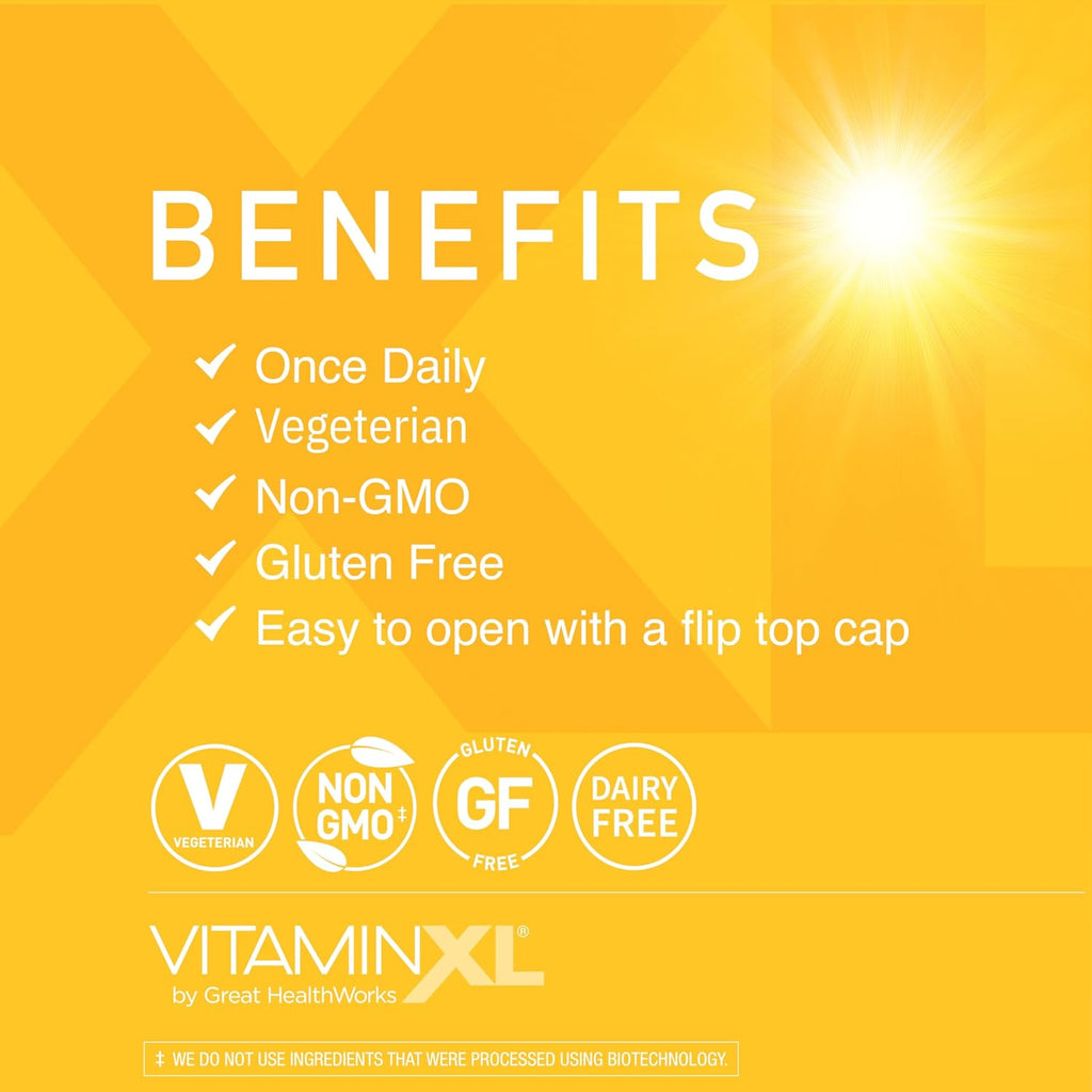 OmegaXL VitaminXL D3 5000 IU Immune Support Supplement, 30 Softgels E595147