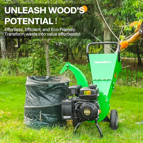 S3 Wood Chipper Shredder 7HP 212cc Gas Powered, 3" Max Capacity T367235