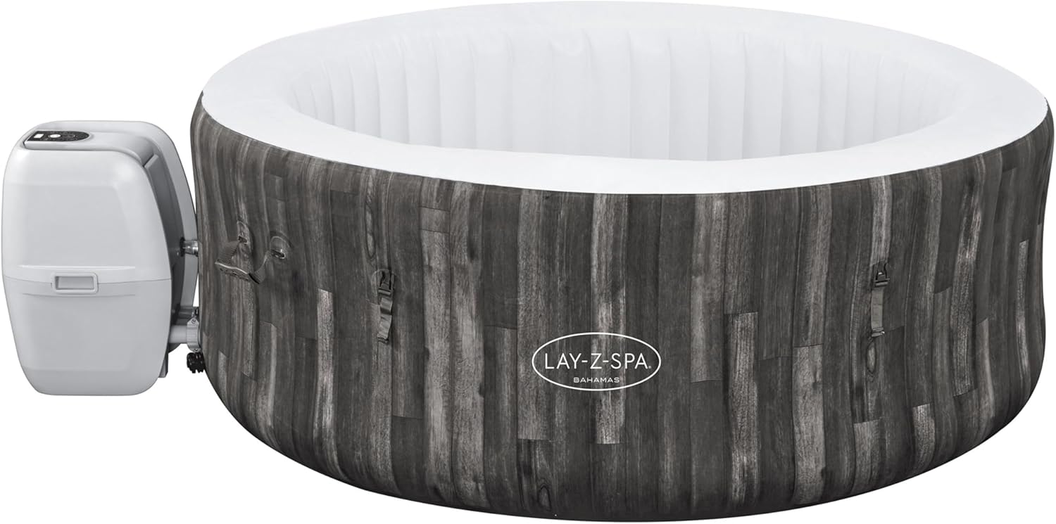 Lay-Z-Spa Bahamas Signature AirJet Inflatable Hot Tub Spa 2-4 Person V5248