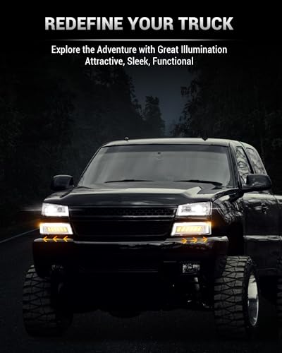 Z-OFFROAD LED Headlights Assembly with DRL for 2003-2006 Chevy Silverado Avalanche Y434052