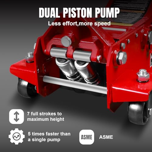 BIG RED T83006 Torin Hydraulic Trolley Floor Jack 3 Ton Capacity Y47431