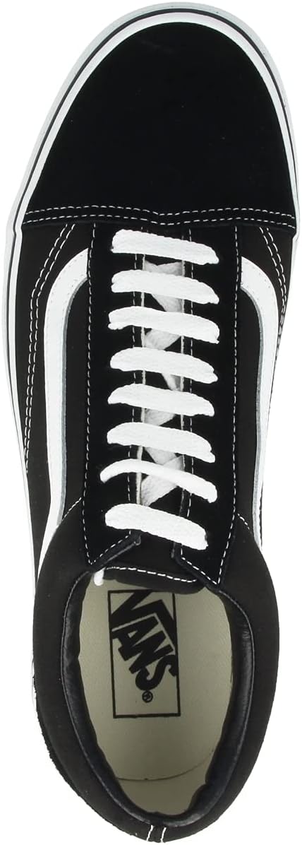 Vans Women's UA Old Skool Sneakers, Black/White, 7.5 Medium US H540046