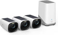 eufy Security eufyCam S330 3-Cam Bundle, Security Camera Outdoor Wireless, 4K Camera with Integrated Solar Panel, Face Recognition AI, Expandable Local Storage, 2.4 GHz Wi-Fi, No Monthly Fee