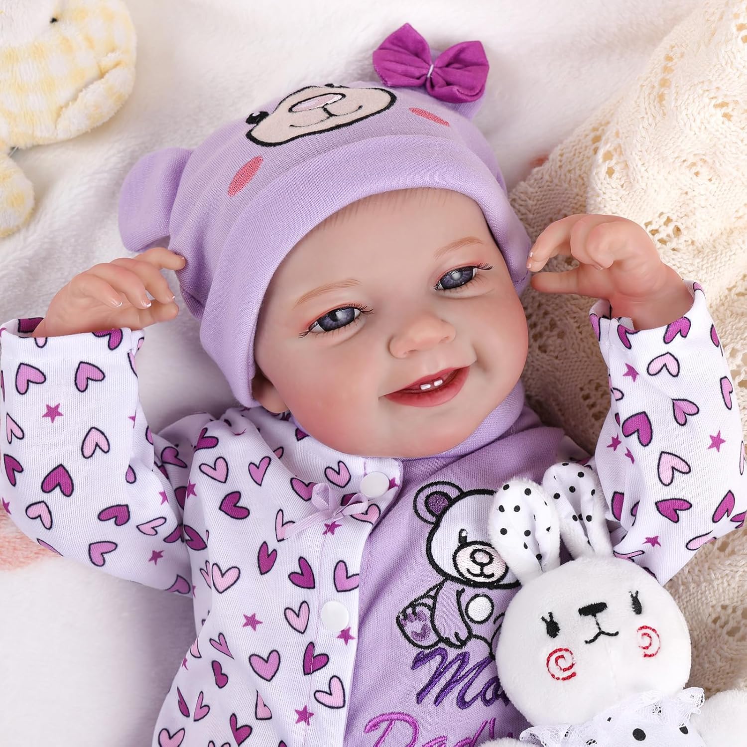 BABESIDE Lifelike Reborn Baby Doll Leen, 20-Inch Soft Body Girl with Gift Box W3827