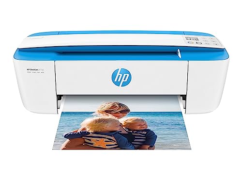 HP DeskJet 3755 Compact All-in-One Wireless Printer, HP Instant Ink, Works with Alexa - Stone Accent (J9V91A)